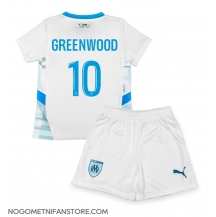 Otroški Olympique de Marseille Mason Greenwood #10 Replika nogometni dresi kompleti Domači 2024-25 Kratek Rokav (+ hlače)