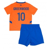 Otroški Olympique de Marseille Mason Greenwood #10 Replika nogometni dresi kompleti Tretji 2024-25 Kratek Rokav (+ hlače)