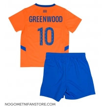 Otroški Olympique de Marseille Mason Greenwood #10 Replika nogometni dresi kompleti Tretji 2024-25 Kratek Rokav (+ hlače)