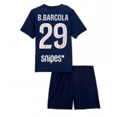 Otroški Paris Saint-Germain Bradley Barcola #29 Replika nogometni dresi kompleti Domači 2025-26 Kratek Rokav (+ hlače)