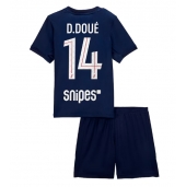 Otroški Paris Saint-Germain Desire Doue #14 Replika nogometni dresi kompleti Domači 2025-26 Kratek Rokav (+ hlače)
