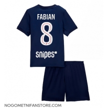 Otroški Paris Saint-Germain Fabian Ruiz #8 Replika nogometni dresi kompleti Domači 2025-26 Kratek Rokav (+ hlače)