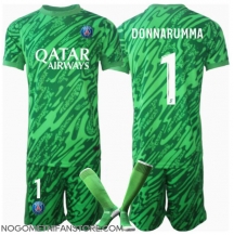 Otroški Paris Saint-Germain Gianluigi Donnarumma #1 Vratar Replika nogometni dresi kompleti Domači 2024-25 Kratek Rokav (+ hlače)