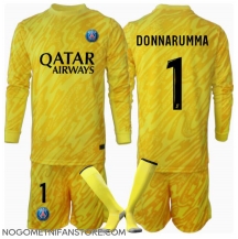 Otroški Paris Saint-Germain Gianluigi Donnarumma #1 Vratar Replika nogometni dresi kompleti Tretji 2024-25 Dolgi Rokav (+ hlače)
