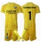 Otroški Paris Saint-Germain Gianluigi Donnarumma #1 Vratar Replika nogometni dresi kompleti Tretji 2024-25 Kratek Rokav (+ hlače)