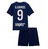Otroški Paris Saint-Germain Goncalo Ramos #9 Replika nogometni dresi kompleti Domači 2025-26 Kratek Rokav (+ hlače)