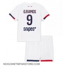 Otroški Paris Saint-Germain Goncalo Ramos #9 Replika nogometni dresi kompleti Gostujoči 2025-26 Kratek Rokav (+ hlače)
