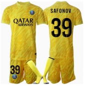 Otroški Paris Saint-Germain Matvei Safonov #39 Vratar Replika nogometni dresi kompleti Tretji 2024-25 Kratek Rokav (+ hlače)