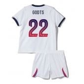 Otroški Paris Saint-Germain Mika Godts #22 Replika nogometni dresi kompleti Gostujoči 2026-27 Kratek Rokav (+ hlače)