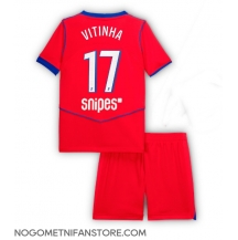 Otroški Paris Saint-Germain Vitinha #17 Replika nogometni dresi kompleti Tretji 2025-26 Kratek Rokav (+ hlače)