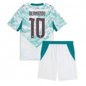 Otroški Portugalska Bernardo Silva #10 Replika nogometni dresi kompleti Gostujoči SP 2026 Kratek Rokav (+ hlače)