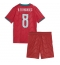 Otroški Portugalska Bruno Fernandes #8 Replika nogometni dresi kompleti Domači SP 2026 Kratek Rokav (+ hlače)