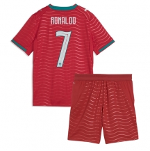 Otroški Portugalska Cristiano Ronaldo #7 Replika nogometni dresi kompleti Domači SP 2026 Kratek Rokav (+ hlače)