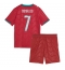 Otroški Portugalska Cristiano Ronaldo #7 Replika nogometni dresi kompleti Domači SP 2026 Kratek Rokav (+ hlače)