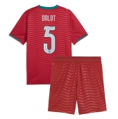Otroški Portugalska Diogo Dalot #5 Replika nogometni dresi kompleti Domači SP 2026 Kratek Rokav (+ hlače)