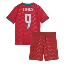 Otroški Portugalska Goncalo Ramos #9 Replika nogometni dresi kompleti Domači SP 2026 Kratek Rokav (+ hlače)