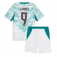 Otroški Portugalska Goncalo Ramos #9 Replika nogometni dresi kompleti Gostujoči SP 2026 Kratek Rokav (+ hlače)
