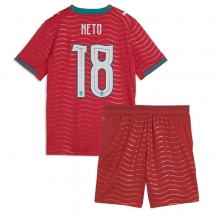 Otroški Portugalska Pedro Neto #18 Replika nogometni dresi kompleti Domači SP 2026 Kratek Rokav (+ hlače)