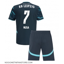 Otroški RB Leipzig Antonio Nusa #7 Replika nogometni dresi kompleti Tretji 2024-25 Kratek Rokav (+ hlače)