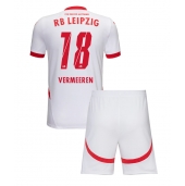 Otroški RB Leipzig Arthur Vermeeren #18 Replika nogometni dresi kompleti Domači 2024-25 Kratek Rokav (+ hlače)