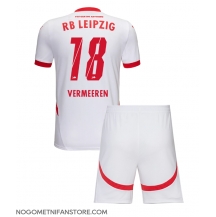 Otroški RB Leipzig Arthur Vermeeren #18 Replika nogometni dresi kompleti Domači 2024-25 Kratek Rokav (+ hlače)