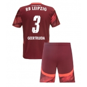 Otroški RB Leipzig Lutsharel Geertruida #3 Replika nogometni dresi kompleti Gostujoči 2024-25 Kratek Rokav (+ hlače)