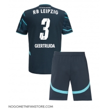 Otroški RB Leipzig Lutsharel Geertruida #3 Replika nogometni dresi kompleti Tretji 2024-25 Kratek Rokav (+ hlače)