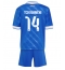 Otroški Real Madrid Aurelien Tchouameni #14 Replika nogometni dresi kompleti Tretji 2025-26 Kratek Rokav (+ hlače)