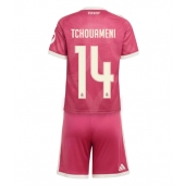 Otroški Real Madrid Aurelien Tchouameni #14 Replika nogometni dresi kompleti Tretji 2026-27 Kratek Rokav (+ hlače)
