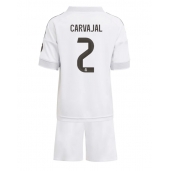 Otroški Real Madrid Daniel Carvajal #2 Replika nogometni dresi kompleti Domači 2025-26 Kratek Rokav (+ hlače)