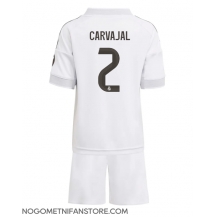 Otroški Real Madrid Daniel Carvajal #2 Replika nogometni dresi kompleti Domači 2025-26 Kratek Rokav (+ hlače)