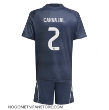 Otroški Real Madrid Daniel Carvajal #2 Replika nogometni dresi kompleti Gostujoči 2025-26 Kratek Rokav (+ hlače)