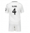 Otroški Real Madrid David Alaba #4 Replika nogometni dresi kompleti Domači 2024-25 Kratek Rokav (+ hlače)