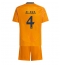 Otroški Real Madrid David Alaba #4 Replika nogometni dresi kompleti Gostujoči 2024-25 Kratek Rokav (+ hlače)