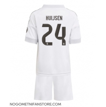 Otroški Real Madrid Dean Huijsen #24 Replika nogometni dresi kompleti Domači 2025-26 Kratek Rokav (+ hlače)