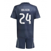 Otroški Real Madrid Dean Huijsen #24 Replika nogometni dresi kompleti Gostujoči 2025-26 Kratek Rokav (+ hlače)