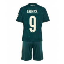 Otroški Real Madrid Endrick #9 Replika nogometni dresi kompleti Gostujoči 2026-27 Kratek Rokav (+ hlače)