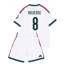 Otroški Real Madrid Federico Valverde #8 Replika nogometni dresi kompleti Domači 2026-27 Kratek Rokav (+ hlače)