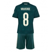 Otroški Real Madrid Federico Valverde #8 Replika nogometni dresi kompleti Gostujoči 2026-27 Kratek Rokav (+ hlače)