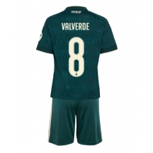 Otroški Real Madrid Federico Valverde #8 Replika nogometni dresi kompleti Gostujoči 2026-27 Kratek Rokav (+ hlače)