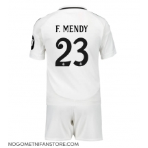 Otroški Real Madrid Ferland Mendy #23 Replika nogometni dresi kompleti Domači 2024-25 Kratek Rokav (+ hlače)