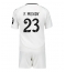 Otroški Real Madrid Ferland Mendy #23 Replika nogometni dresi kompleti Domači 2024-25 Kratek Rokav (+ hlače)