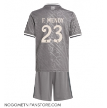 Otroški Real Madrid Ferland Mendy #23 Replika nogometni dresi kompleti Tretji 2024-25 Kratek Rokav (+ hlače)