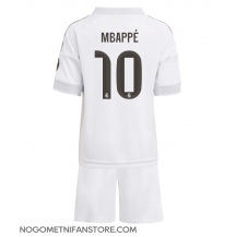 Otroški Real Madrid Kylian Mbappe #10 Replika nogometni dresi kompleti Domači 2025-26 Kratek Rokav (+ hlače)