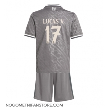 Otroški Real Madrid Lucas Vazquez #17 Replika nogometni dresi kompleti Tretji 2024-25 Kratek Rokav (+ hlače)