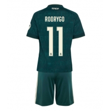 Otroški Real Madrid Rodrygo Goes #11 Replika nogometni dresi kompleti Gostujoči 2026-27 Kratek Rokav (+ hlače)
