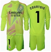 Otroški Real Madrid Thibaut Courtois #1 Vratar Replika nogometni dresi kompleti Tretji 2024-25 Dolgi Rokav (+ hlače)