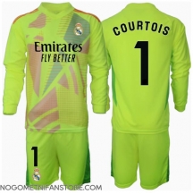 Otroški Real Madrid Thibaut Courtois #1 Vratar Replika nogometni dresi kompleti Tretji 2024-25 Dolgi Rokav (+ hlače)