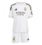 Otroški Real Madrid Vinicius Junior #7 Replika nogometni dresi kompleti Domači 2025-26 Kratek Rokav (+ hlače)