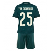 Otroški Real Madrid Yan Diomande #25 Replika nogometni dresi kompleti Gostujoči 2026-27 Kratek Rokav (+ hlače)